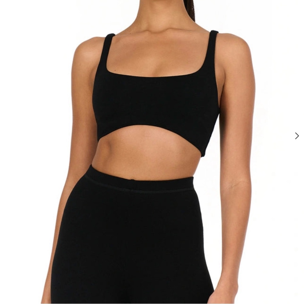 Naked Wardrobe scoop tank crop top